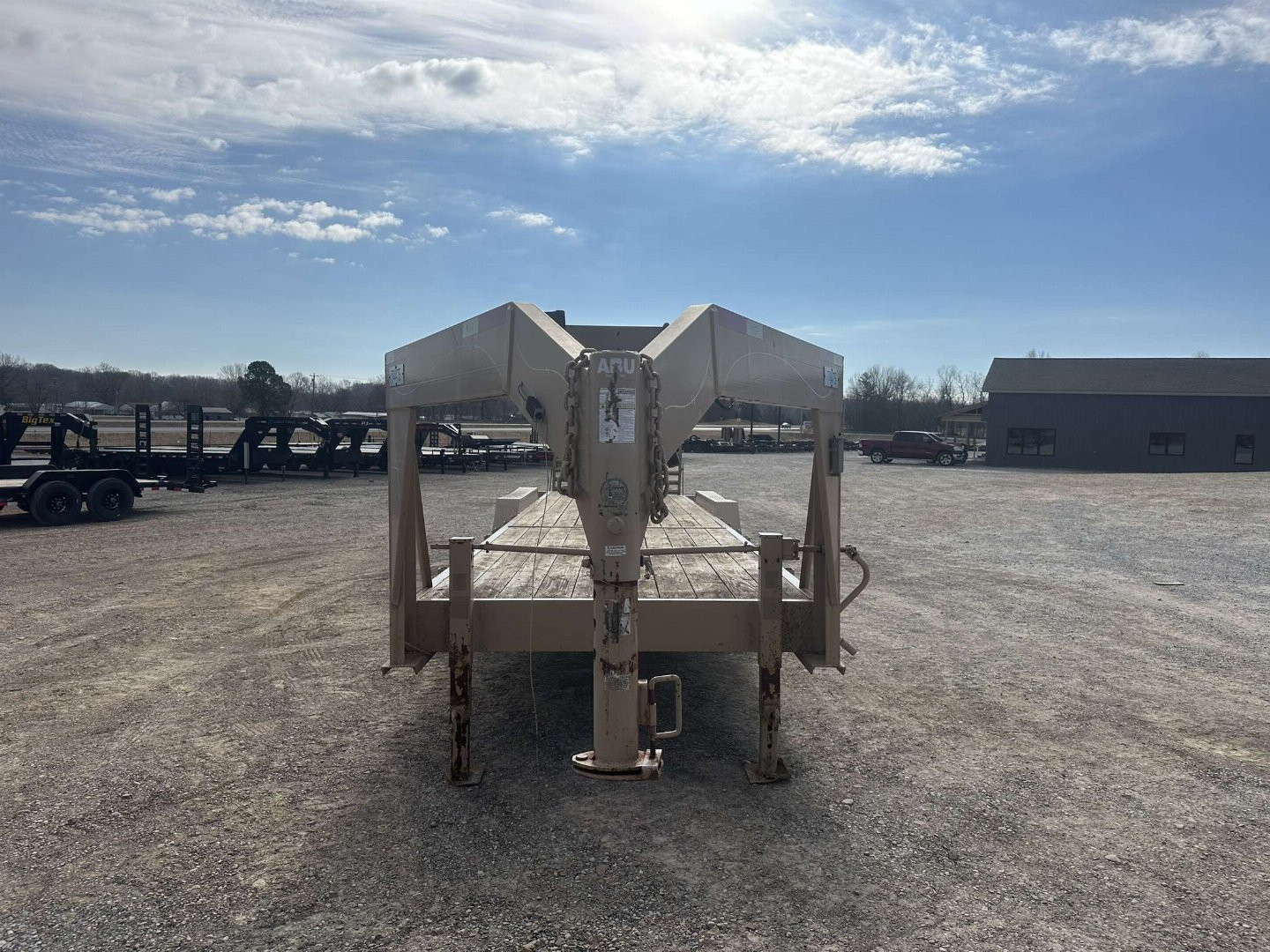 Used 2013 Dell Rapids Custom 83"x30' 21k Gooseneck Equipment Trailer