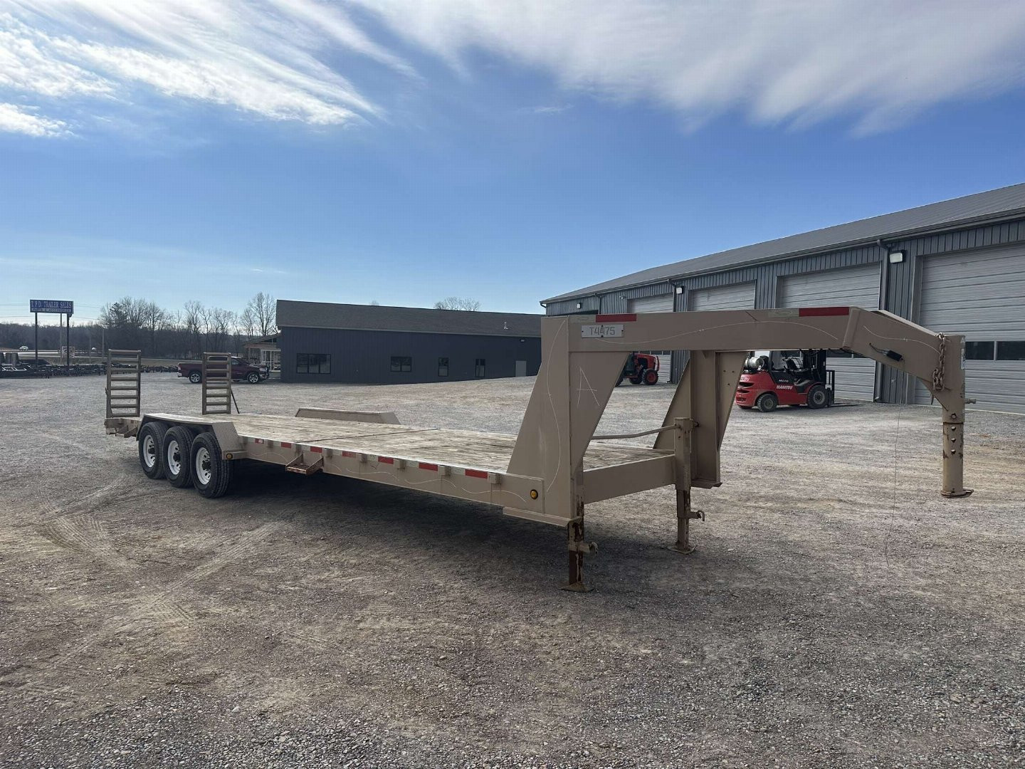 Used 2013 Dell Rapids Custom 83"x30' 21k Gooseneck Equipment Trailer