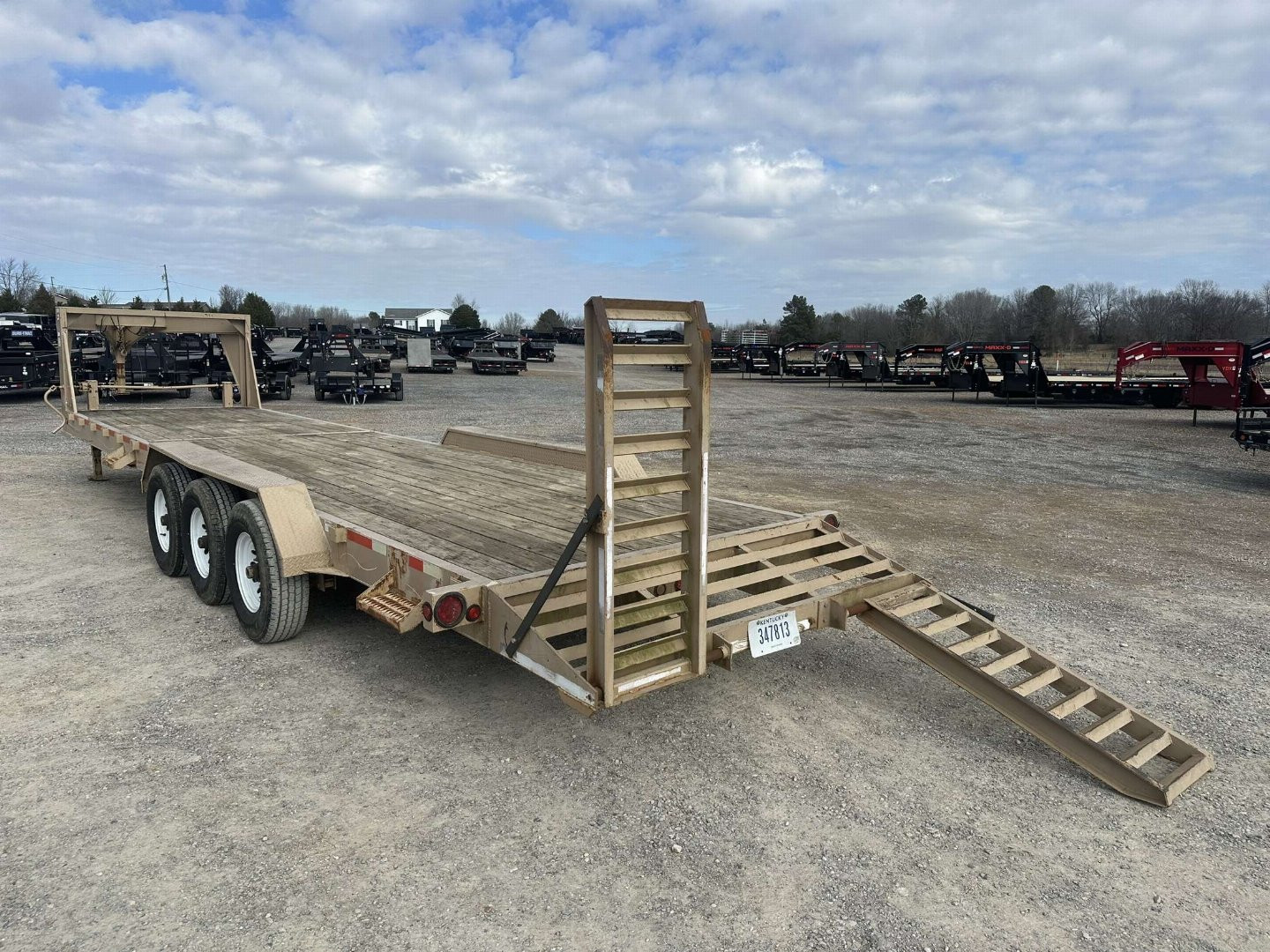 Used 2013 Dell Rapids Custom 83"x30' 21k Gooseneck Equipment Trailer