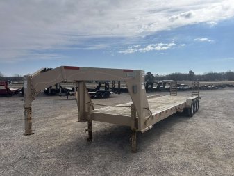 Used 2013 Dell Rapids Custom 83"x30' 21k Gooseneck Equipment Trailer