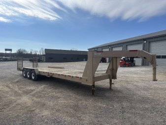 Used 2013 Dell Rapids Custom 83"x30' 21k Gooseneck Equipment Trailer