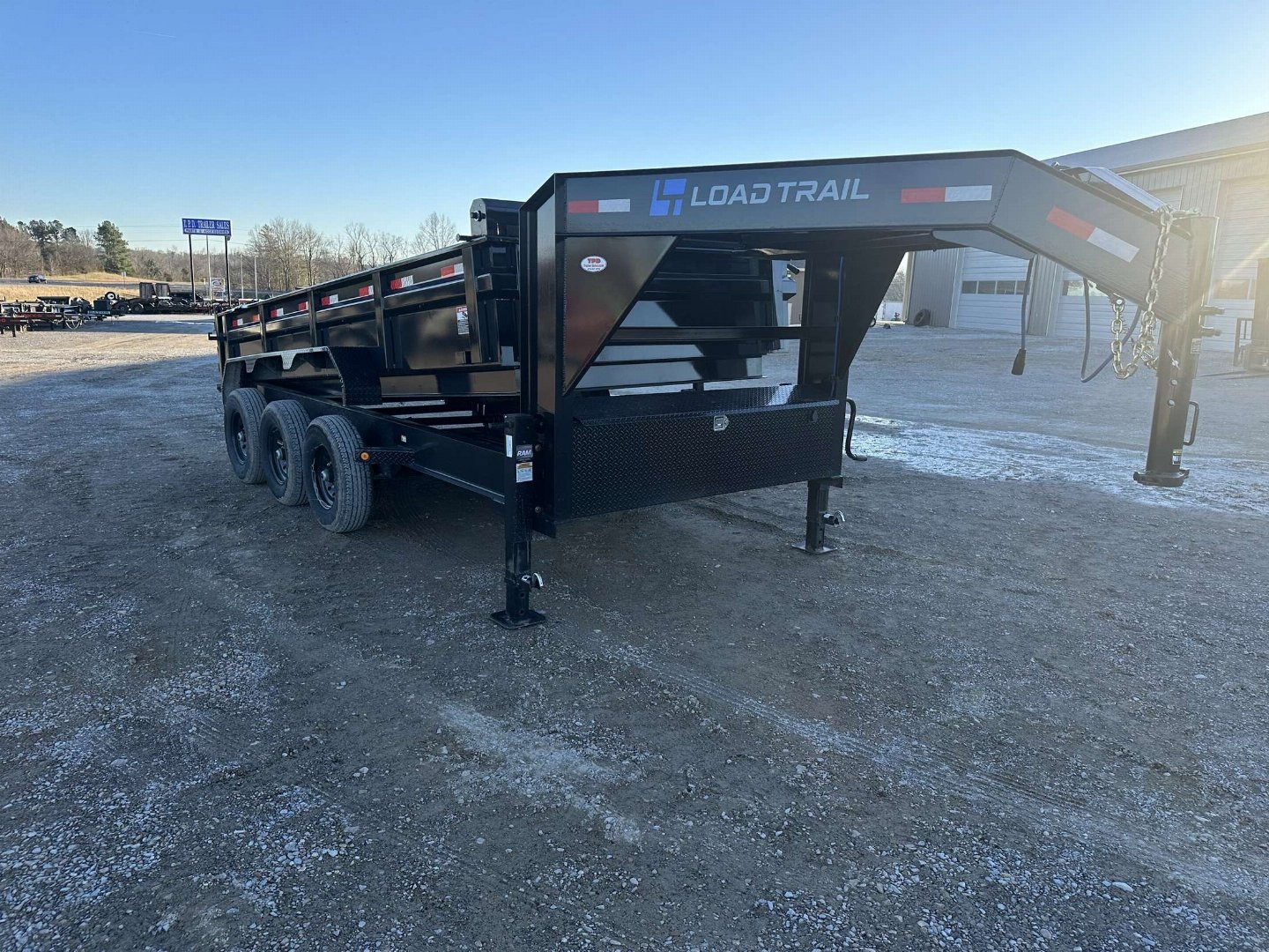 Used 2024 Load Trail 83" x 16' 21k Gooseneck Dump Trailer