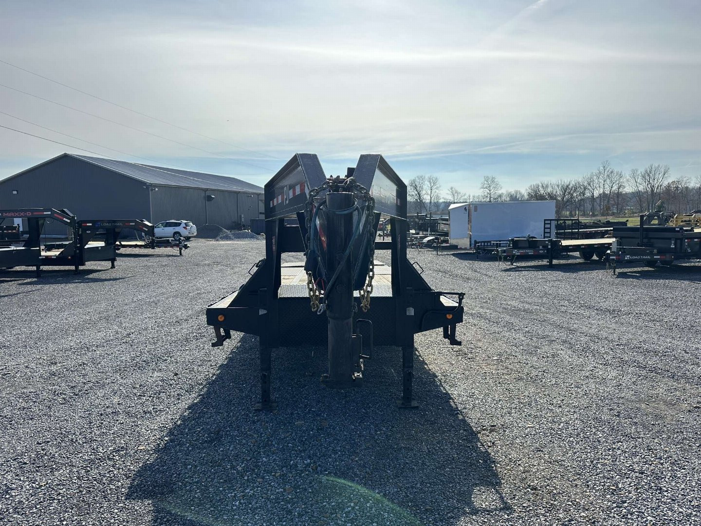 Used 2021 102"x25' PJ 22k Gooseneck Flatbed Trailer