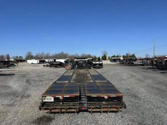 Used 2021 102"x25' PJ 22k Gooseneck Flatbed Trailer