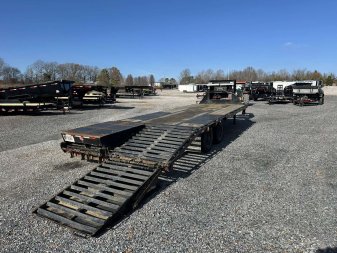 Used 2021 102"x25' PJ 22k Gooseneck Flatbed Trailer