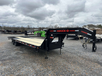 New 2025 MAXXD 34' x 102" 30k Hyd Dove Gooseneck Trailer
