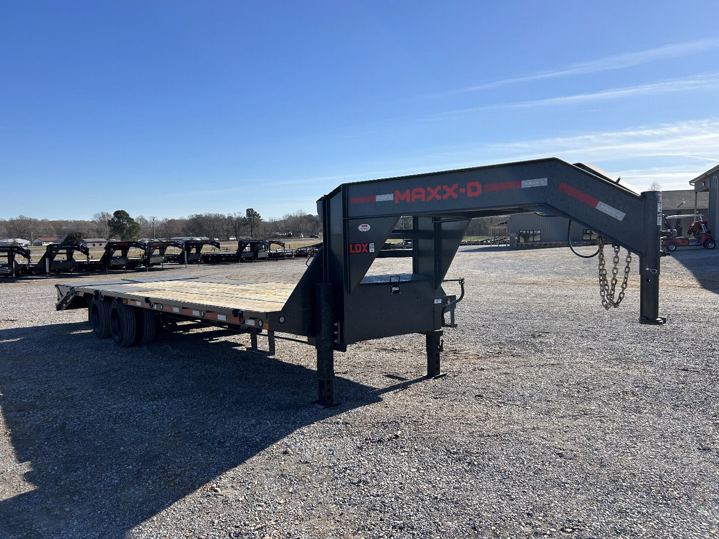 Used 2024 MAXXD 102"X28' 30K Gooseneck Flatbed Trailer