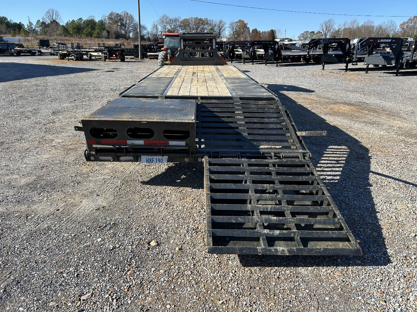 Used 2024 MAXXD 102"X28' 30K Gooseneck Flatbed Trailer