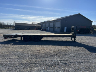 Used 2024 MAXXD 102"X28' 30K Gooseneck Flatbed Trailer