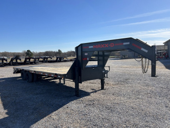Used 2024 MAXXD 102"X28' 30K Gooseneck Flatbed Trailer