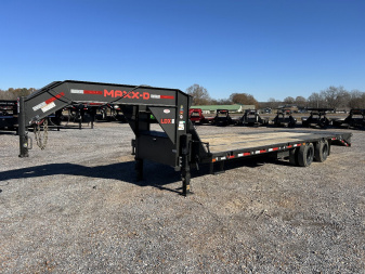 Used 2024 MAXXD 102 X28' 30K Gooseneck Flatbed Trailer