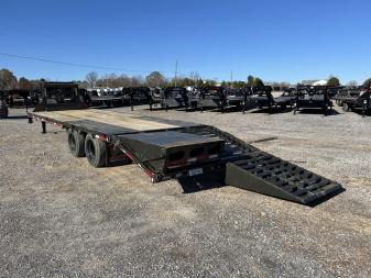 Used 2024 MAXXD 102"X28' 30K Gooseneck Flatbed Trailer