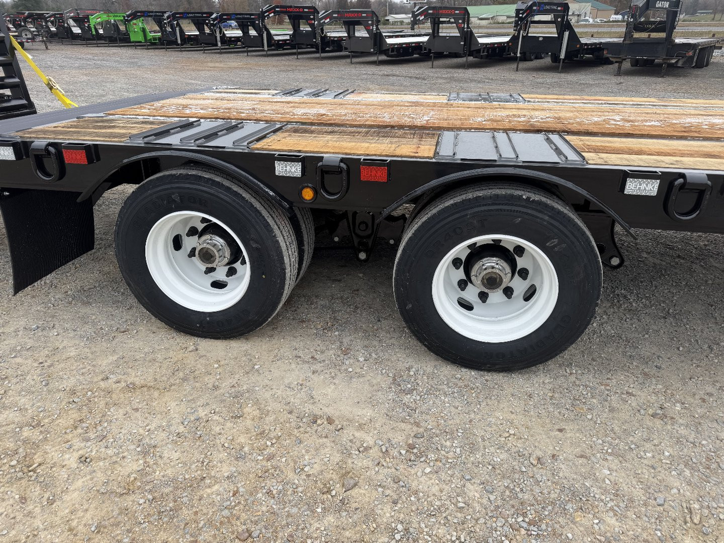 New 2025 Behnke 102"x31' 45k Pintle Hitch Tag Trailer *AIR RAMPS*