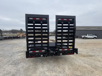 New 2025 Behnke 102"x31' 45k Pintle Hitch Tag Trailer *AIR RAMPS*