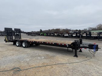 New 2025 Behnke 102"x31' 45k Pintle Hitch Tag Trailer *AIR RAMPS*
