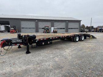 New 2025 Behnke 102"x31' 45k Pintle Hitch Tag Trailer *AIR RAMPS*