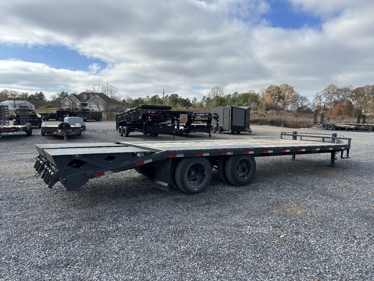 Used 2023 Lamar Trailers 102" x 25' 20k Flatbed Trailer