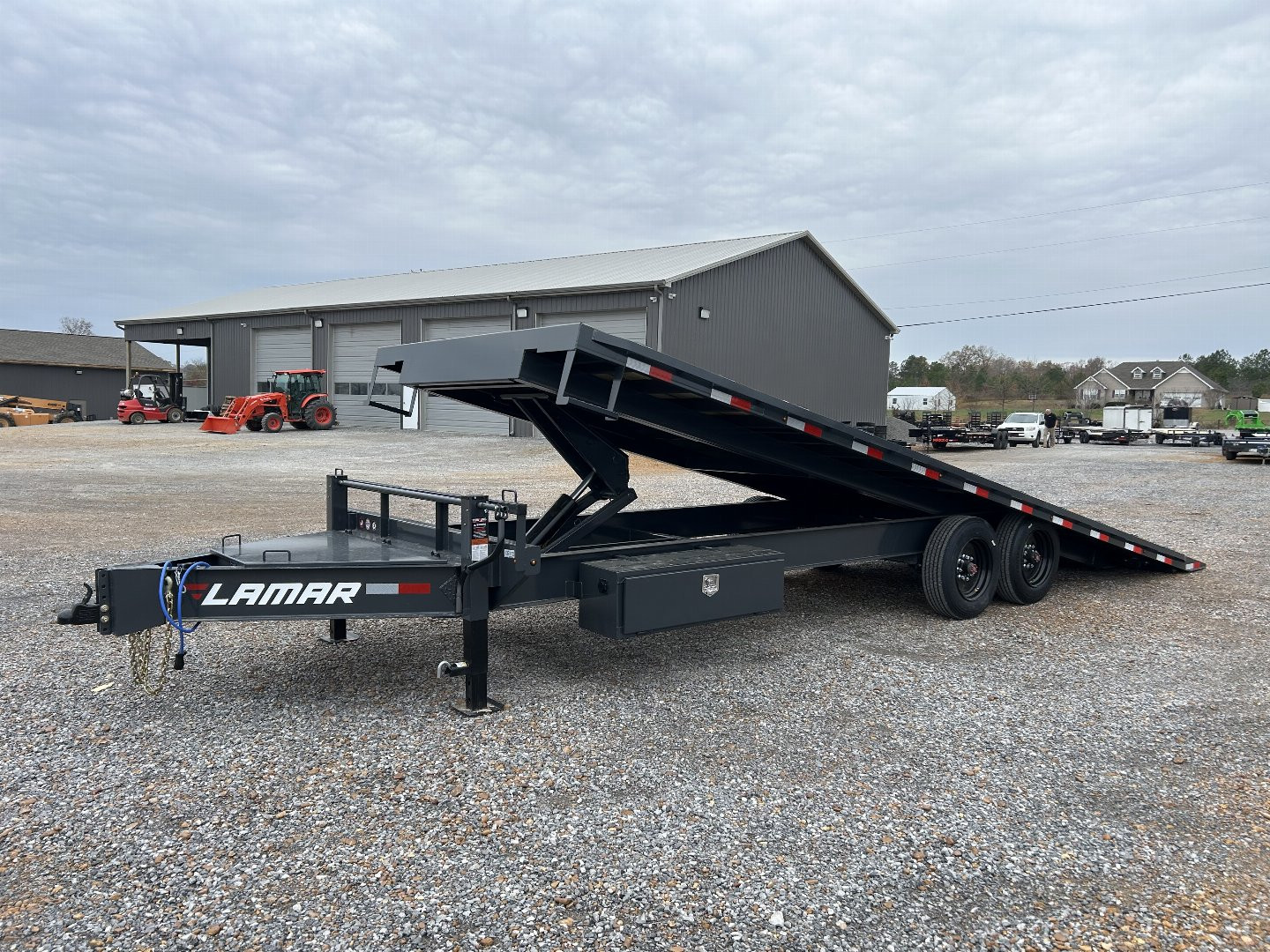 New 2025 Lamar 102"X24' 16K Deckover Tilt Trailer