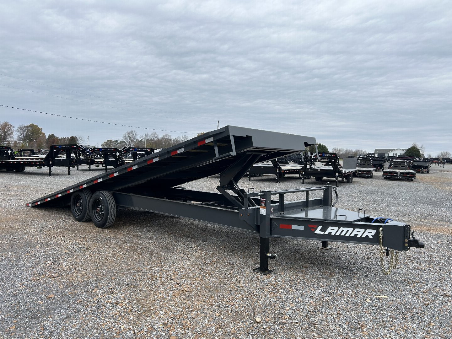 New 2025 Lamar 102"X24' 16K Deckover Tilt Trailer