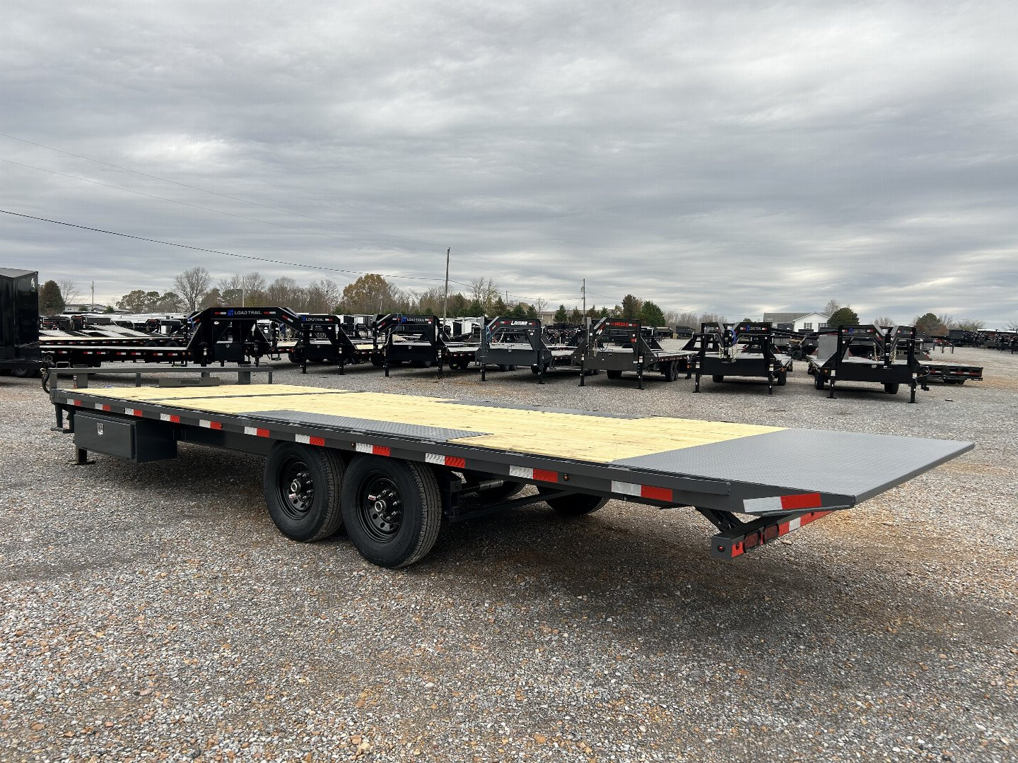 New 2025 Lamar 102"X24' 14K Deckover Tilt Trailer