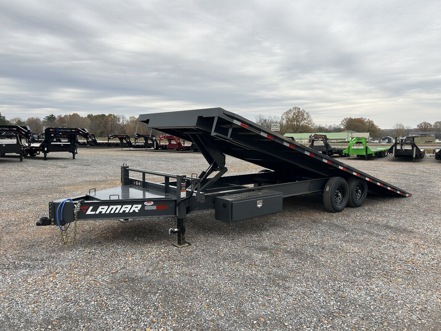 New 2025 Lamar 102"X24' 14K Deckover Tilt Trailer