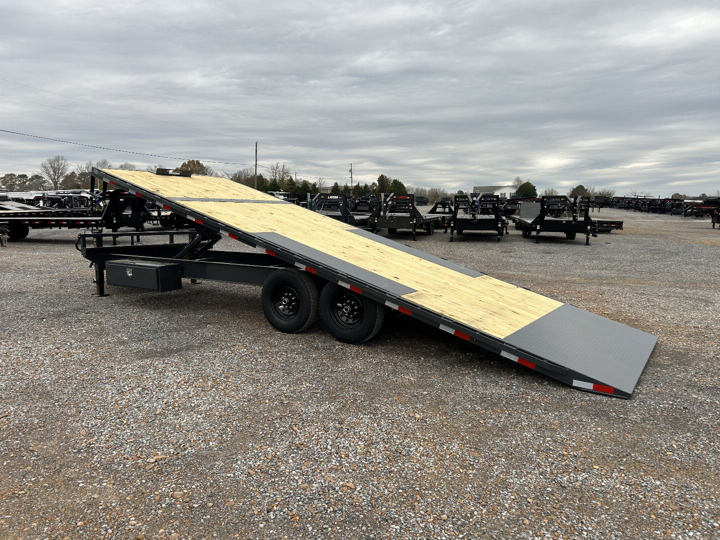 New 2025 Lamar 102"X24' 14K Deckover Tilt Trailer