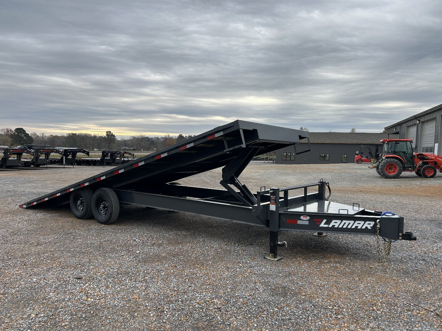 New 2025 Lamar 102"X24' 14K Deckover Tilt Trailer