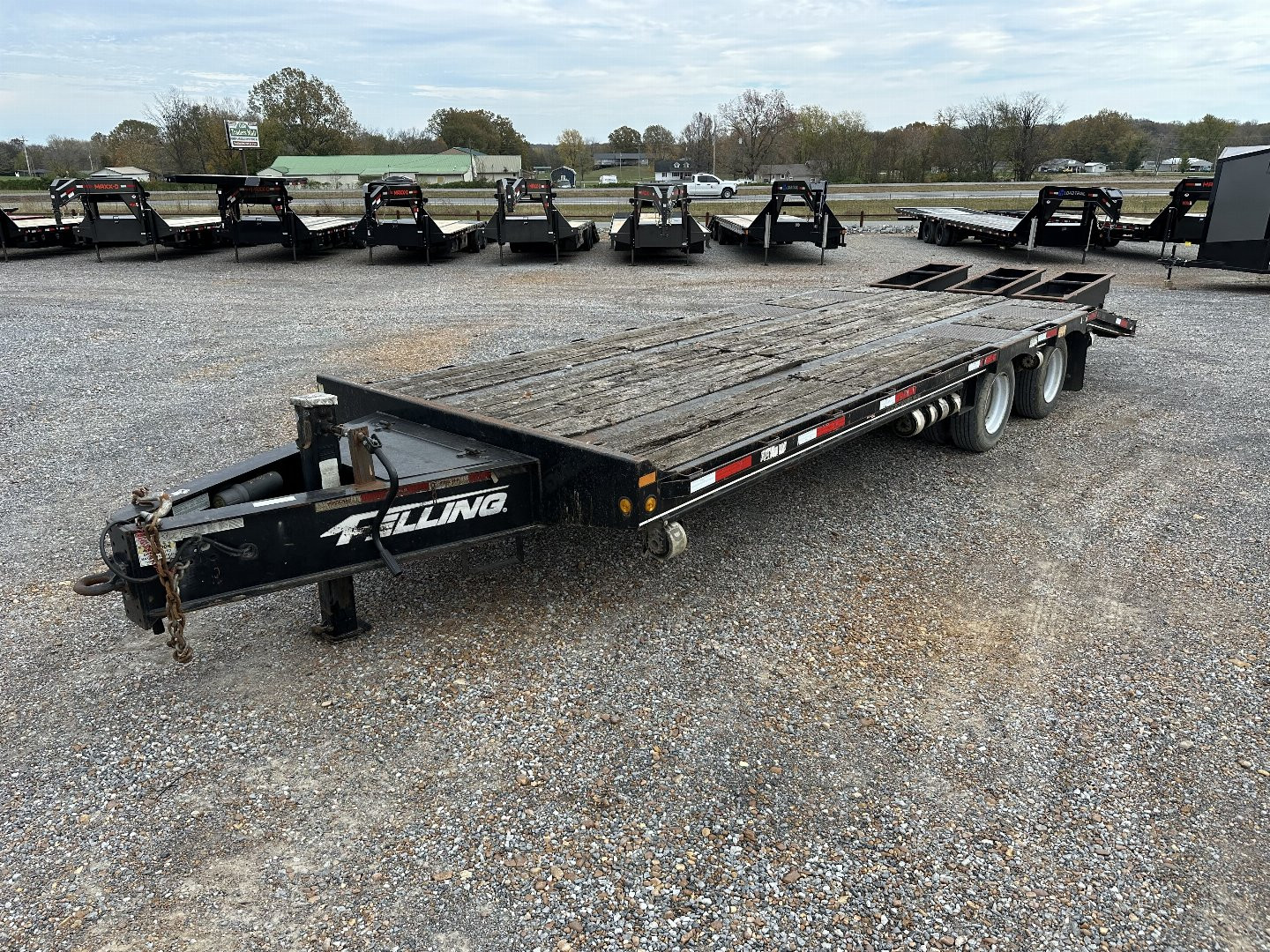 Used 2015 Felling Trailers FT-30-2 Flatbed Trailer