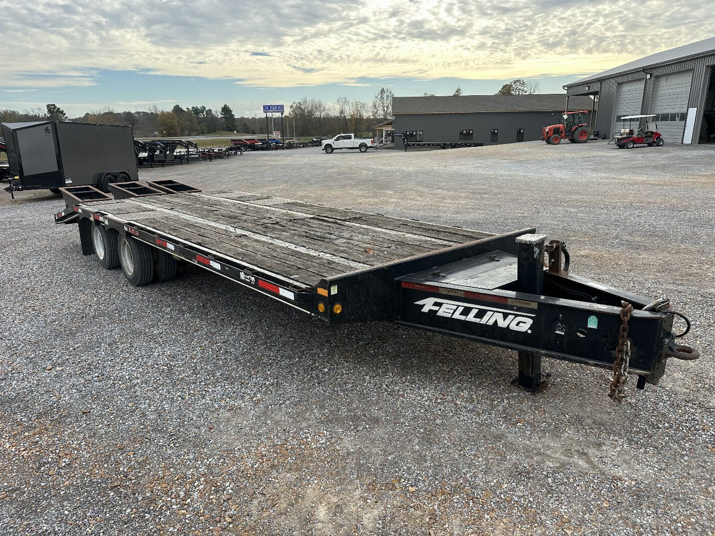 Used 2015 Felling Trailers FT-30-2 Flatbed Trailer