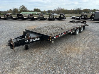 Used 2015 Felling Trailers FT-30-2 Flatbed Trailer
