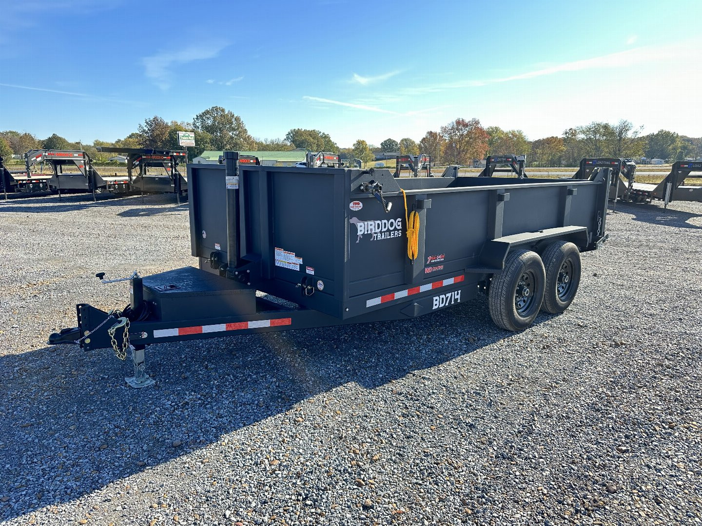 New 2025 Watchdog 7'x14' 14k Telescopic Dump Trailer