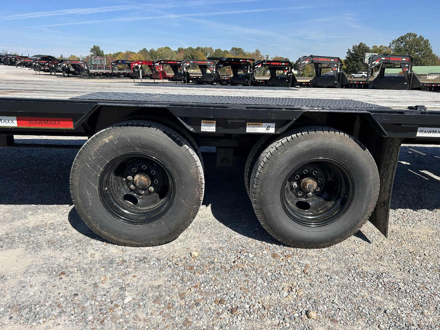 Used 2024 RawMaxx 102"x40' 23.9k Gooseneck Flatbed Trailer