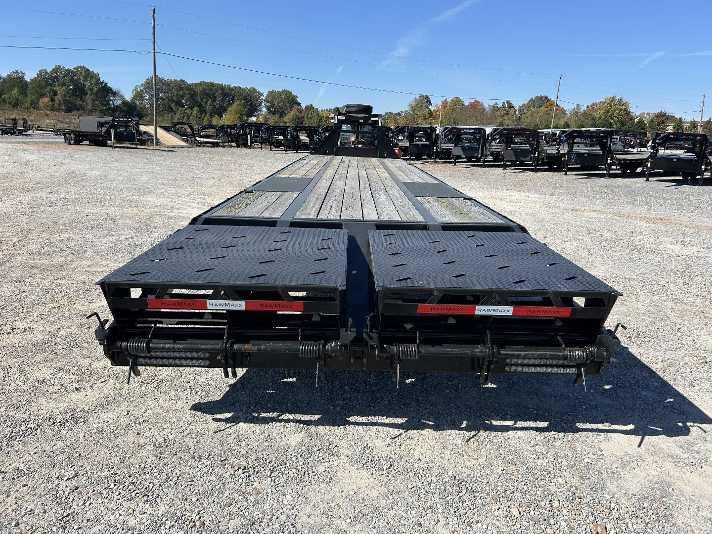 Used 2024 RawMaxx 102"x40' 23.9k Gooseneck Flatbed Trailer