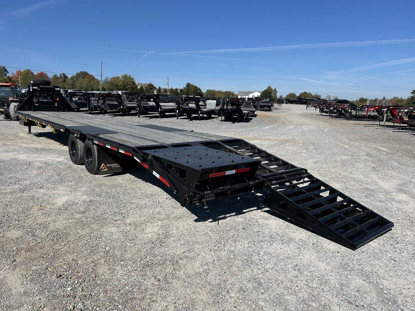Used 2024 RawMaxx 102"x40' 23.9k Gooseneck Flatbed Trailer