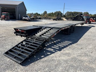Used 2024 RawMaxx 102"x40' 23.9k Gooseneck Flatbed Trailer
