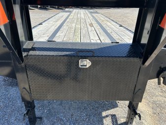 Used 2024 RawMaxx 102"x40' 23.9k Gooseneck Flatbed Trailer