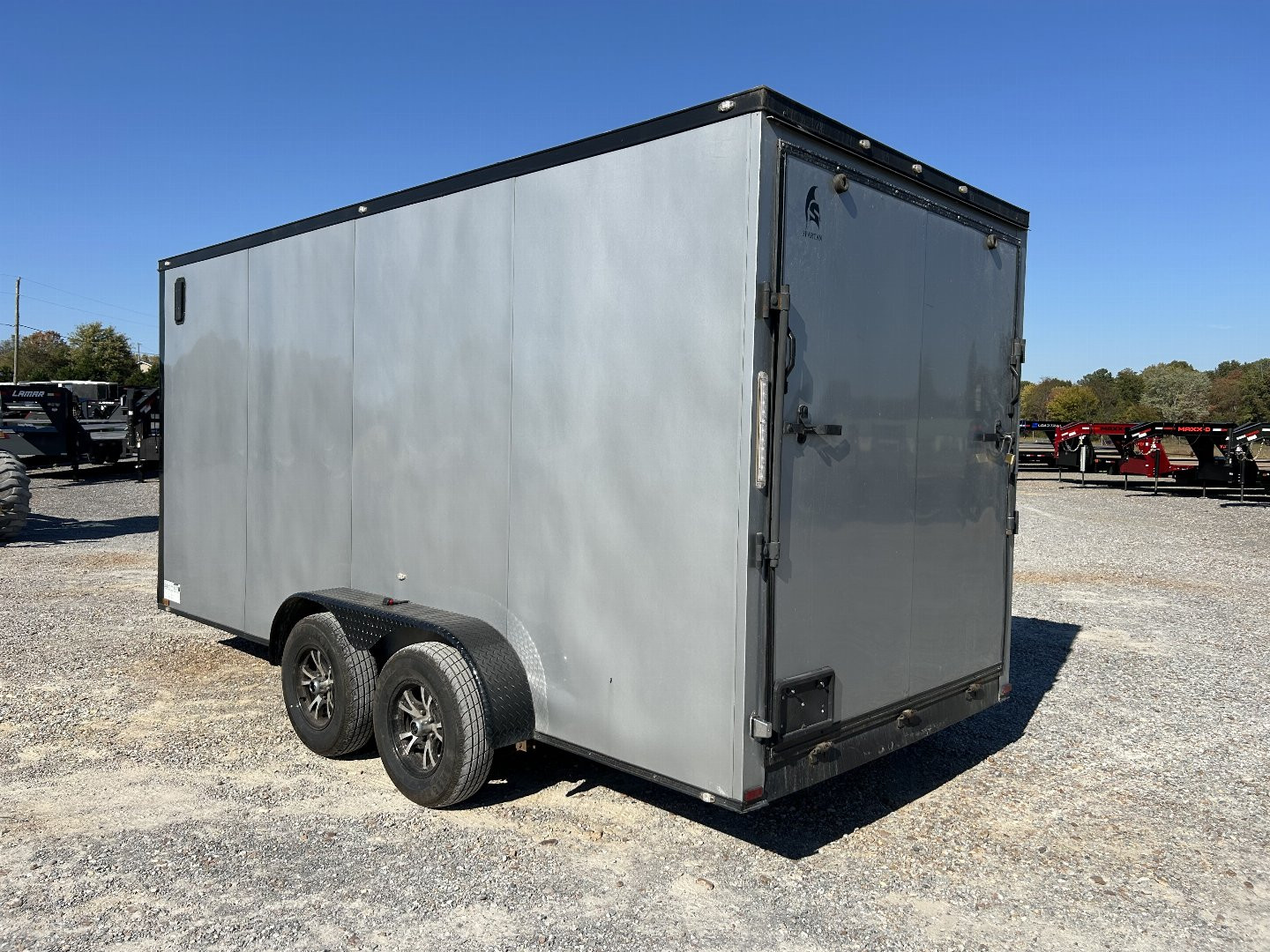 Used 2021 Spartan 7'x16' 7k Enclosed Trailer