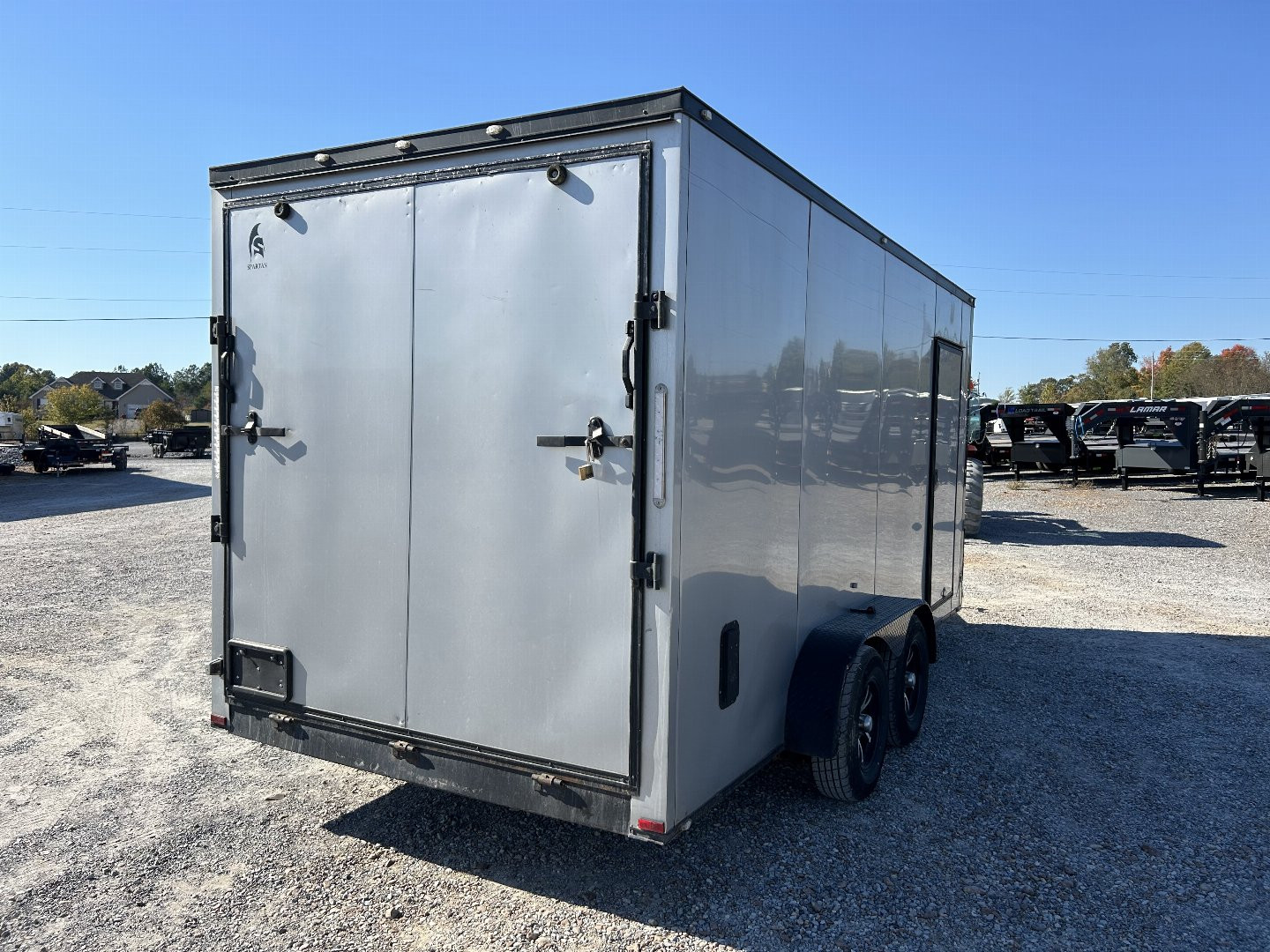 Used 2021 Spartan 7'x16' 7k Enclosed Trailer