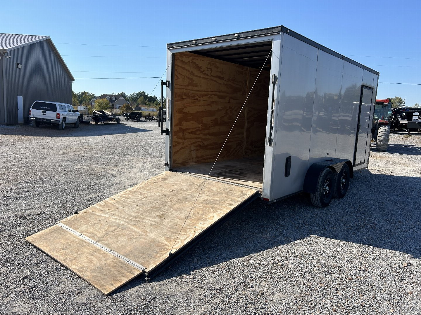 Used 2021 Spartan 7'x16' 7k Enclosed Trailer