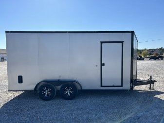 Used 2021 Spartan 7'x16' 7k Enclosed Trailer