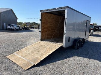Used 2021 Spartan 7'x16' 7k Enclosed Trailer