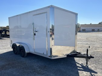 New 2025 Spartan 7'x14' 7k Enclosed Trailer *SCREWLESS POLYCORE*