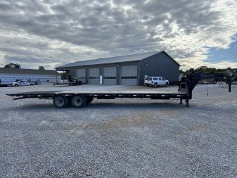 Used 2018 Load Trail 102"X34' 22K Hyd Dove Gooseneck Trailer