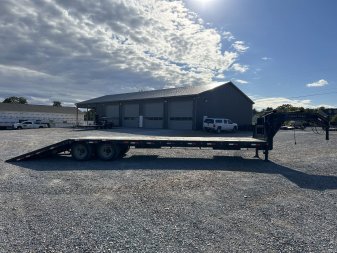 Used 2018 Load Trail 102"X34' 22K Hyd Dove Gooseneck Trailer