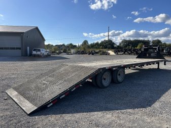 Used 2018 Load Trail 102"X34' 22K Hyd Dove Gooseneck Trailer