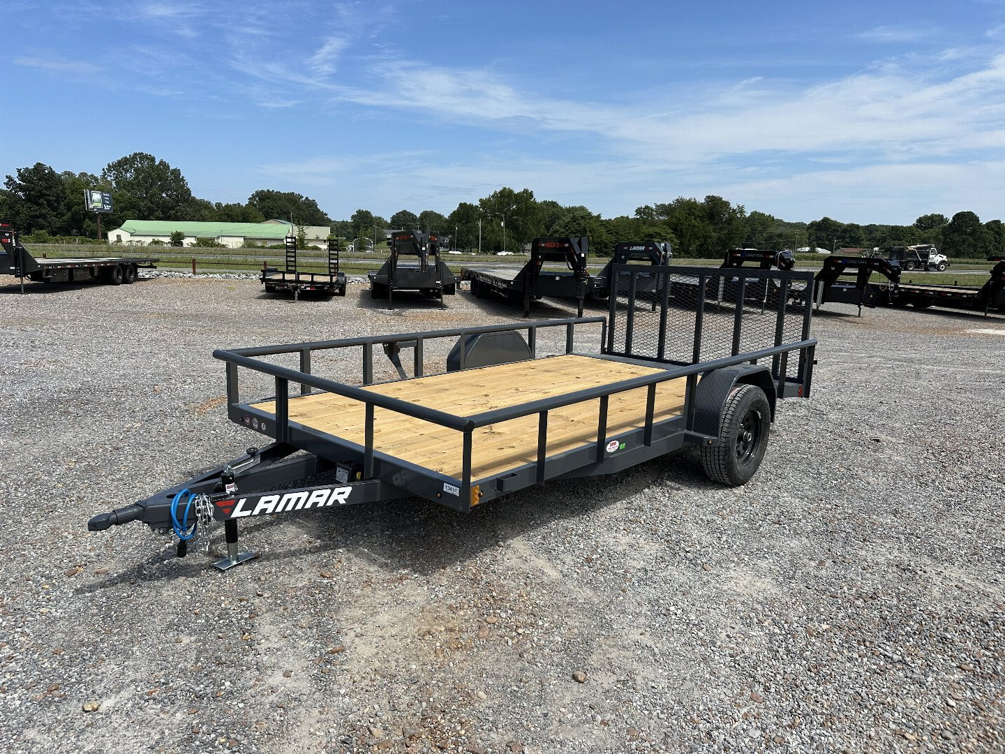 New 2025 Lamar 83"X14' 5K Utility Trailer