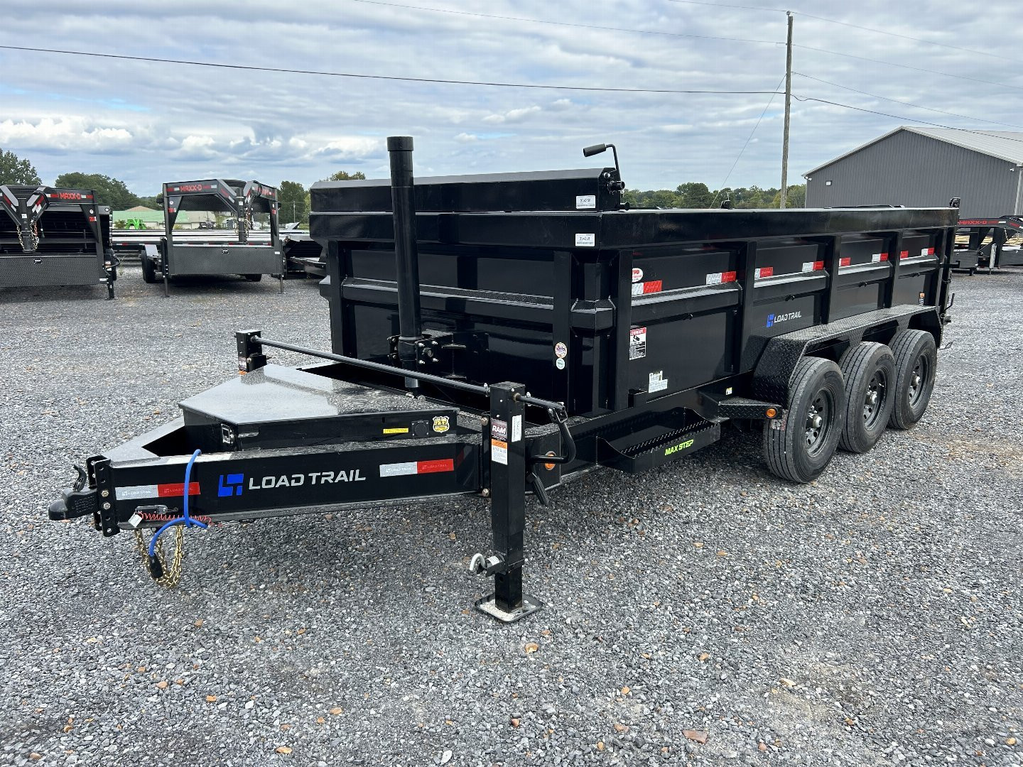 New 2025 Load Trail 83" x 16' 21k Dump Trailer *TELESCOPIC*