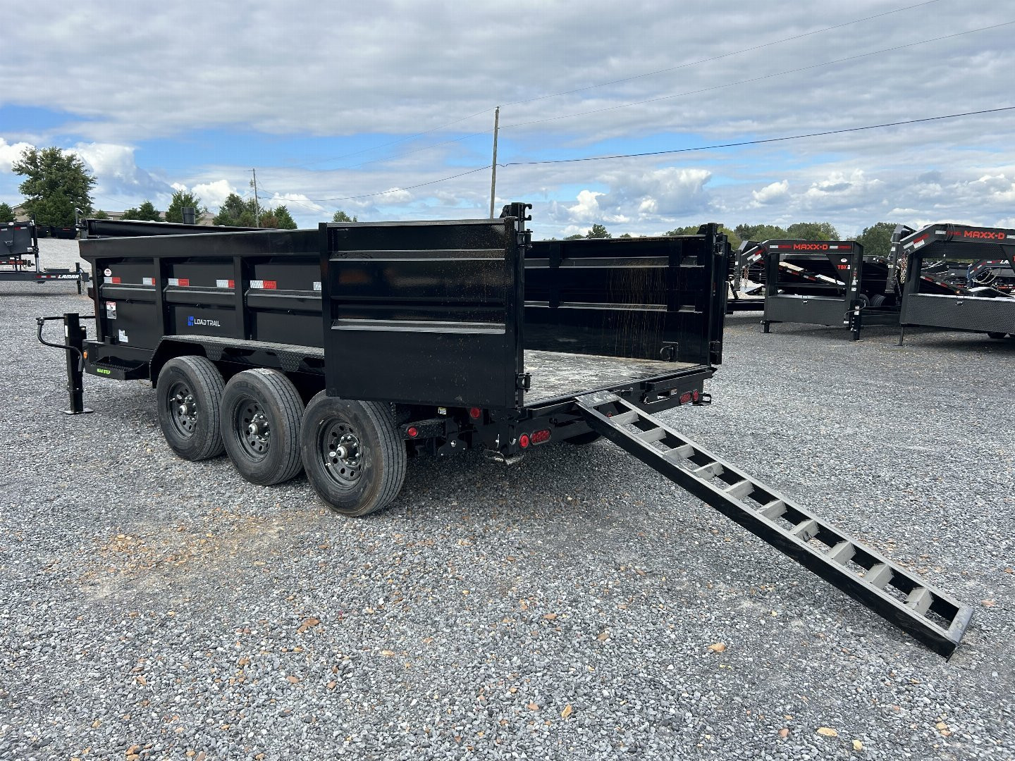 New 2025 Load Trail 83" x 16' 21k Dump Trailer *TELESCOPIC*