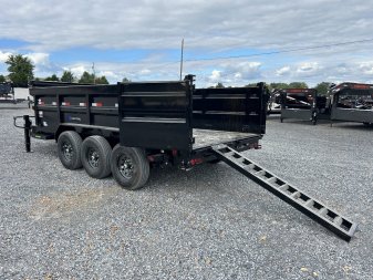 New 2025 Load Trail 83" x 16' 21k Dump Trailer *TELESCOPIC*