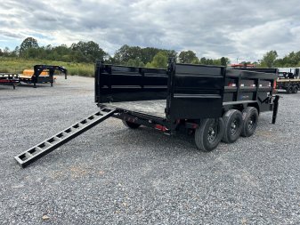 New 2025 Load Trail 83" x 16' 21k Dump Trailer *TELESCOPIC*